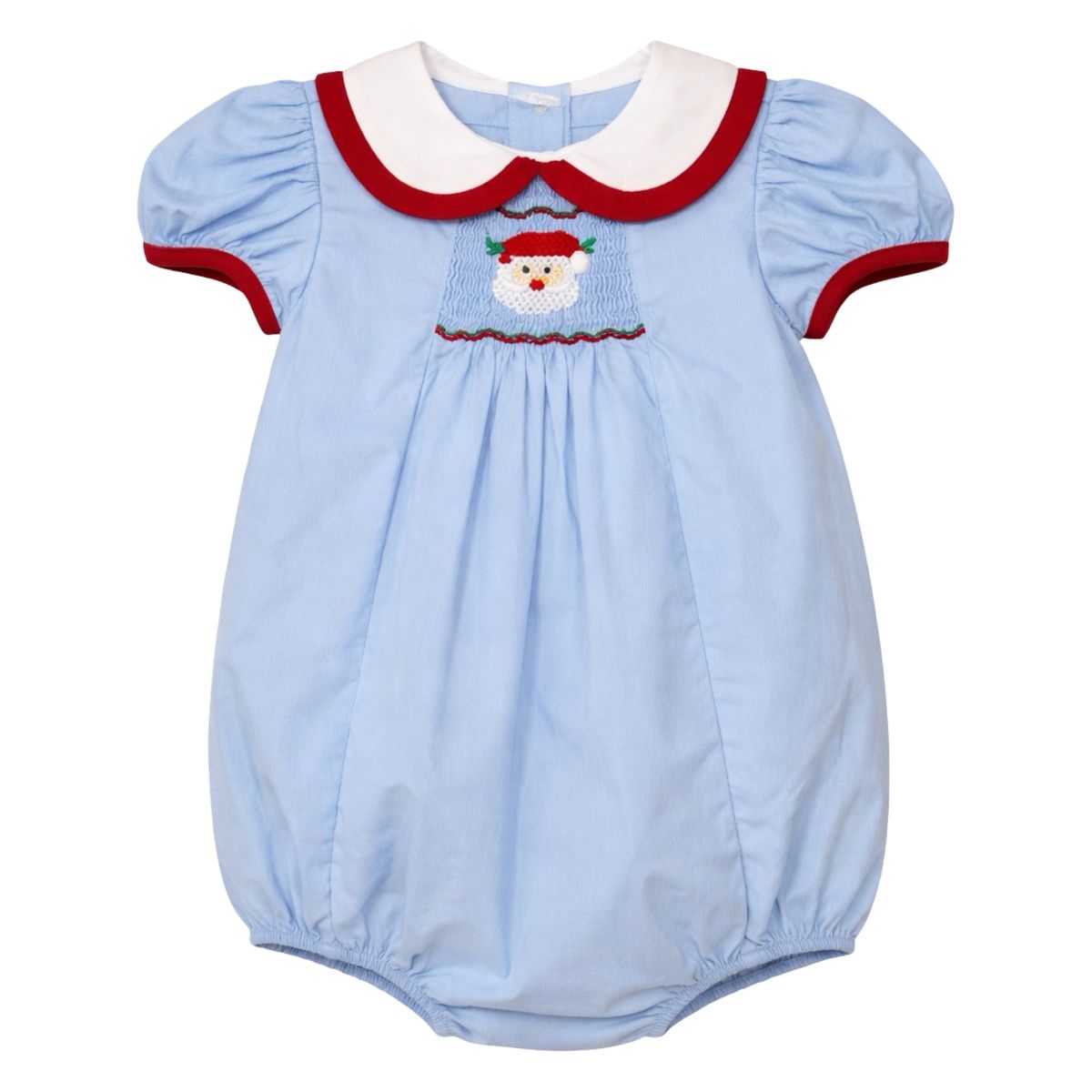 Blue Cord Santa Ellen Smock Bubble