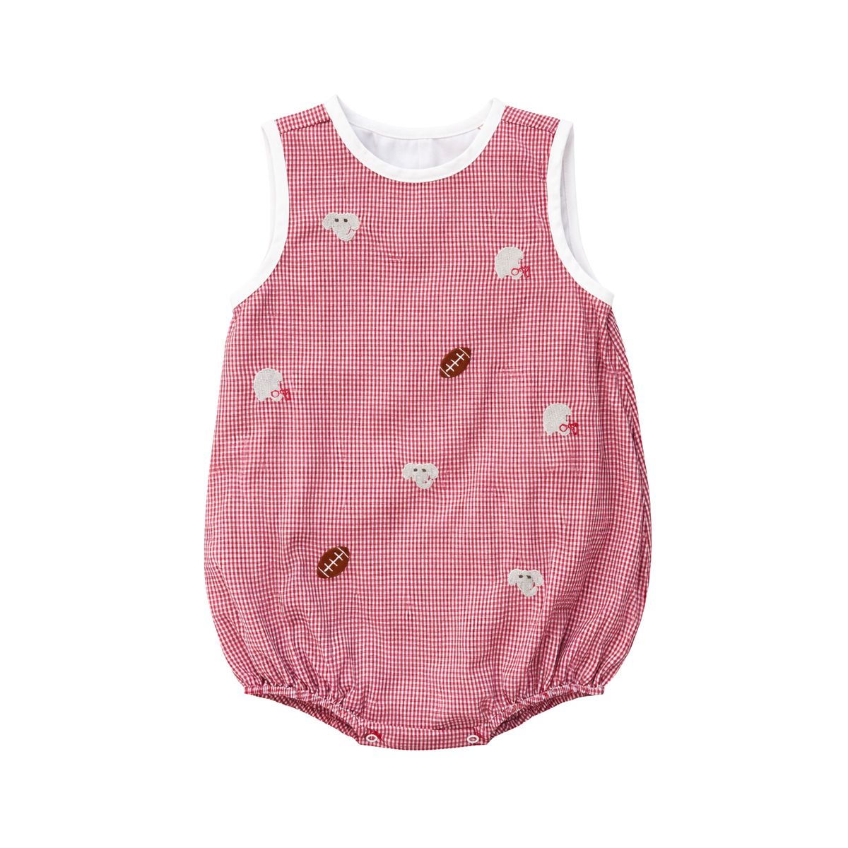 All Over Embroidery Crimson Elephants Luca Bubble