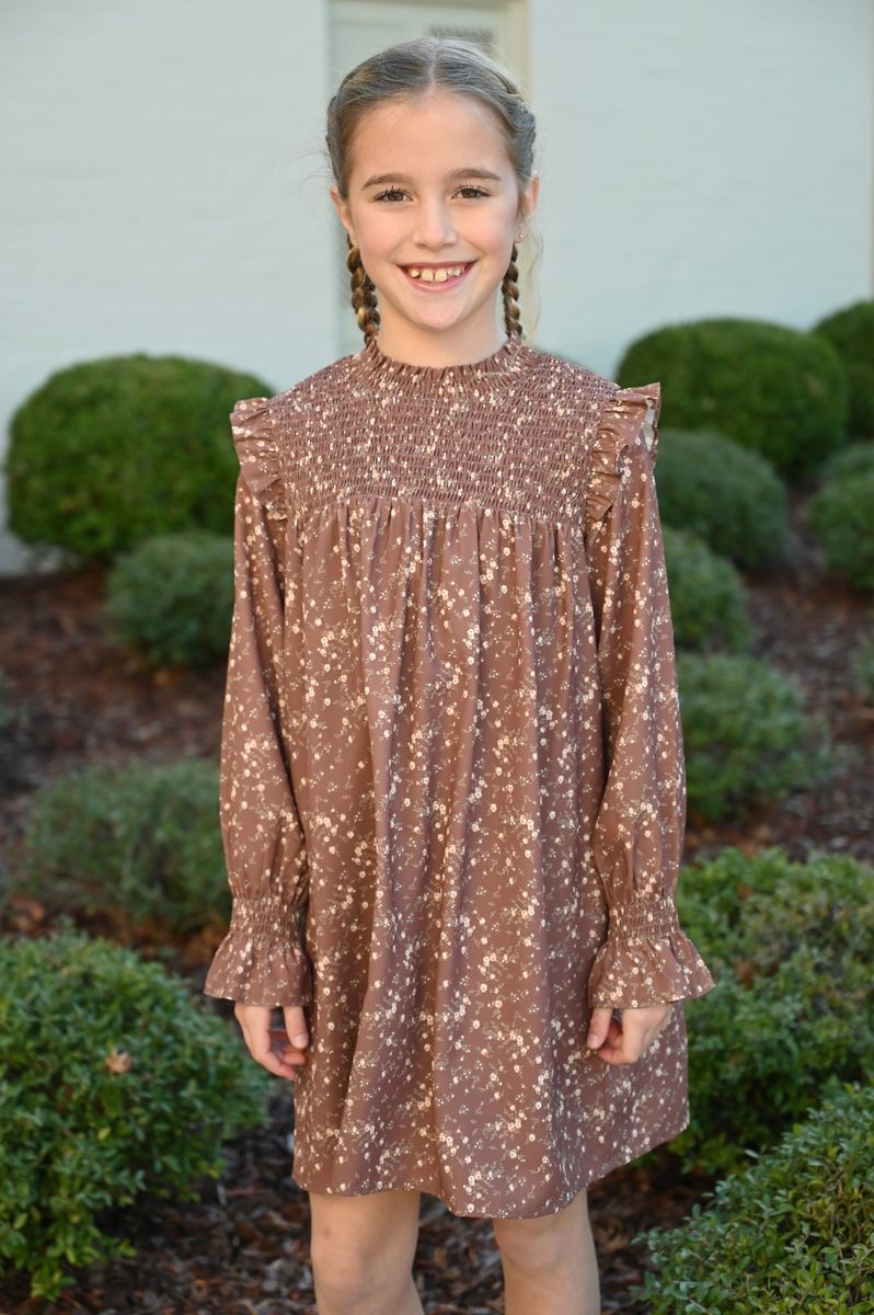 Brown Sugar Blooms Lottie Dress