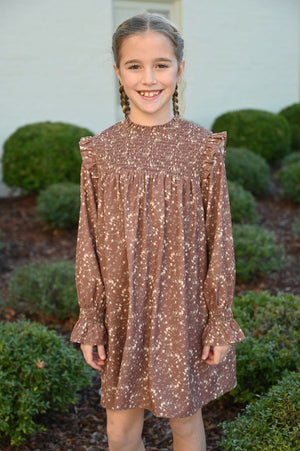 Brown Sugar Blooms Lottie Dress
