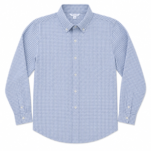 Springwater Blue Check Pierfront Buttondown