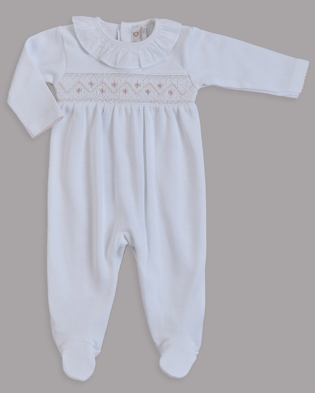 Special Knit White Alma Footie