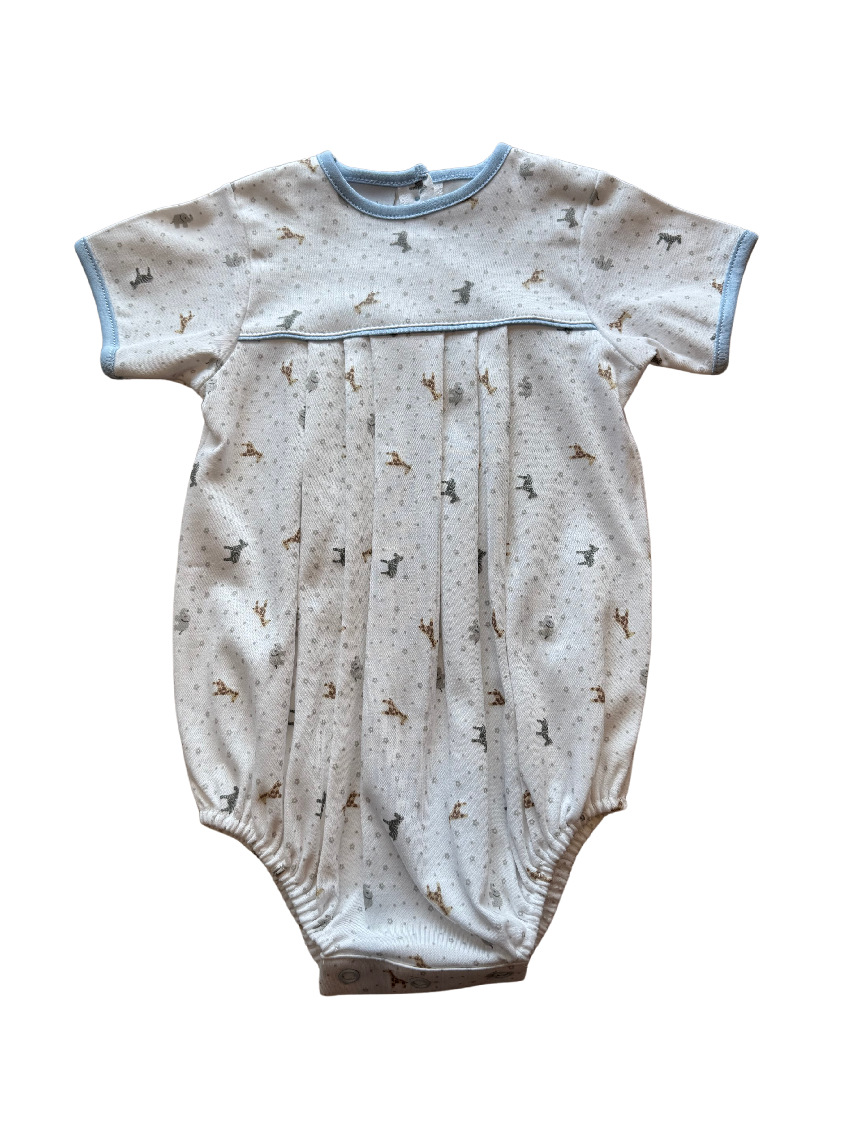 Safari Printed Pleated Romper (Baby)