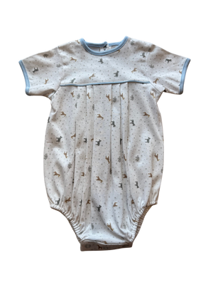 Safari Printed Pleated Romper (Baby)