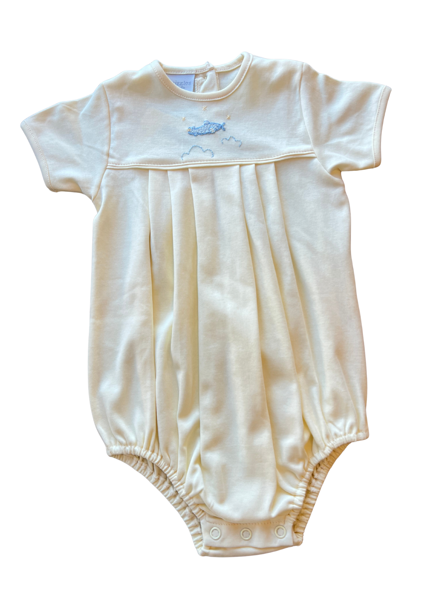 Yellow Mini Airplane Pleated Bubble