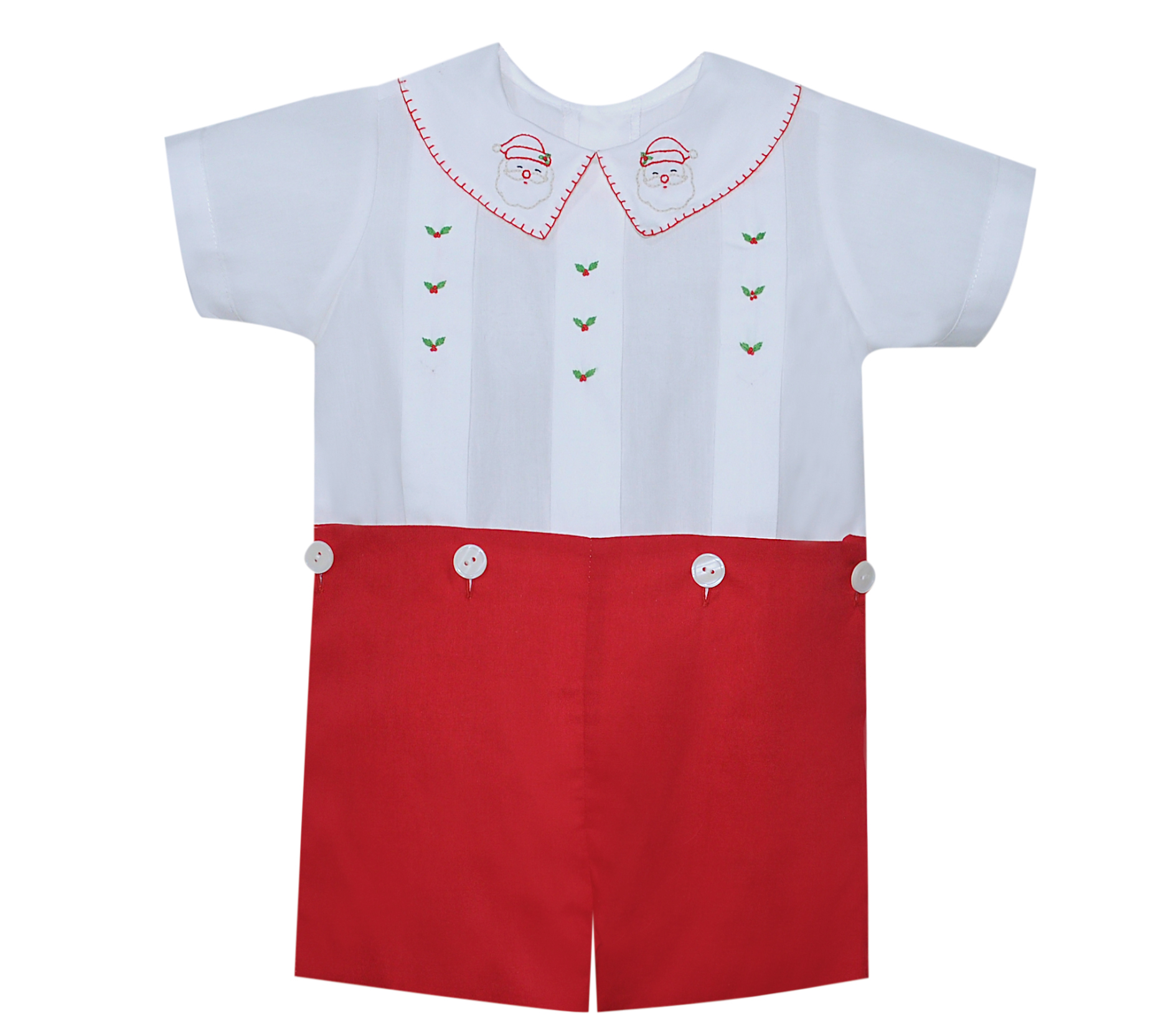 Red Santa Button On Suit (Toddler)