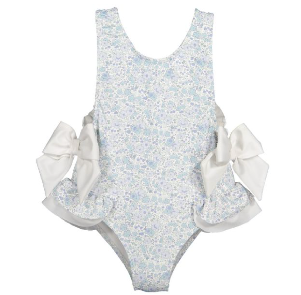 Blue Ditsy Floral Swimsuit (Toddler)