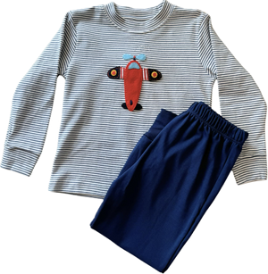 Striped Airplane Set (Kid)