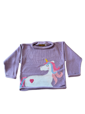 Unicorn Roll Neck Sweater (Toddler)