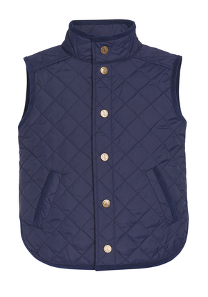 Navy Classic Quilted Vest (Kid)