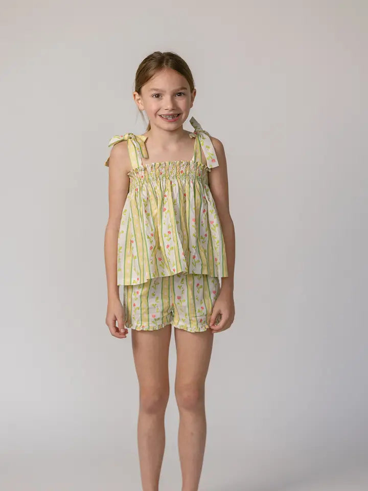 Vivian Stripe in Daffodil Teatime Set