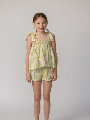 Vivian Stripe in Daffodil Teatime Set