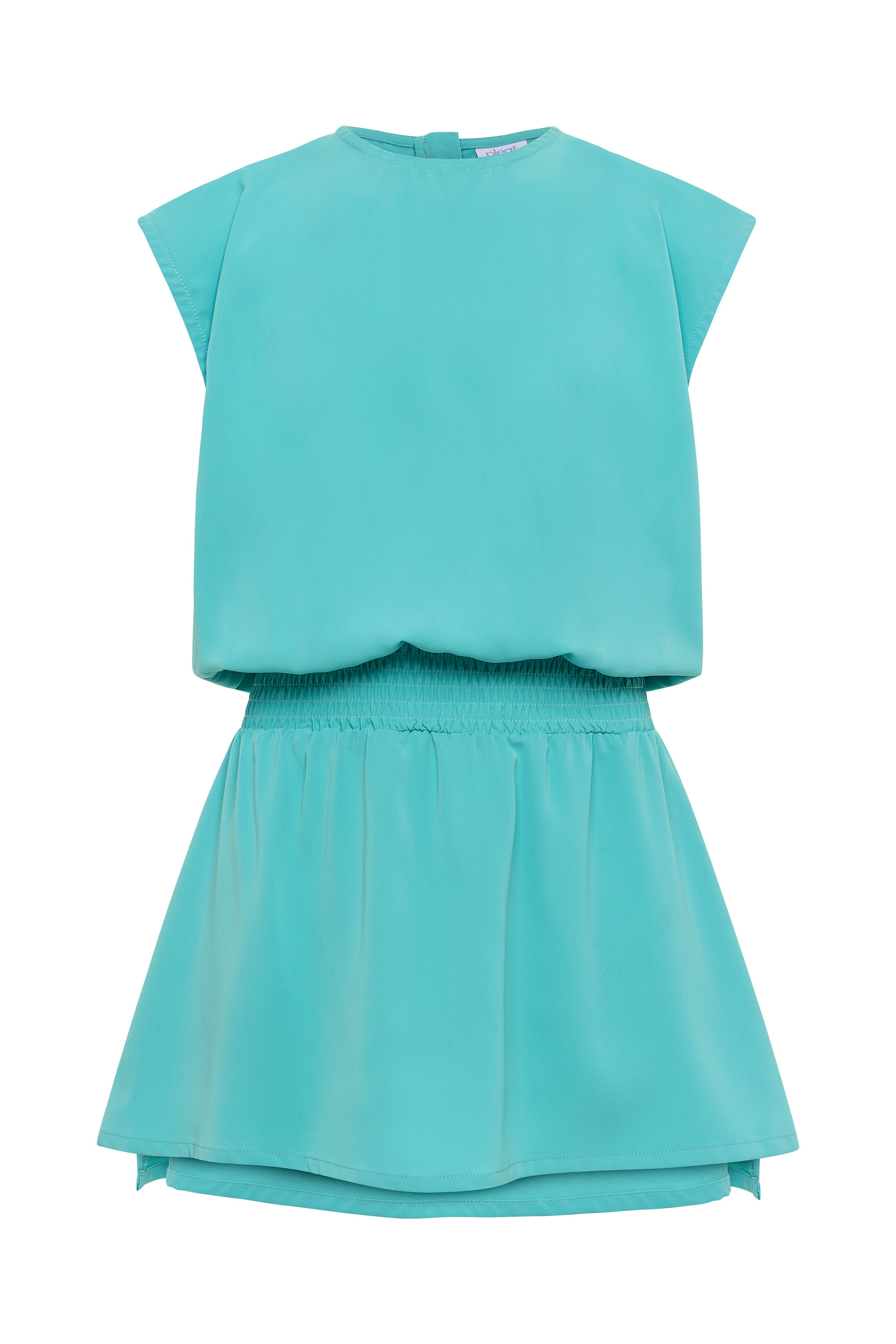 Josie Dress-Aquamarine & Pink Lemonade