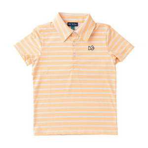 Orange/Blue Stripe Pro Performance Polo