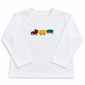 Boy LS Crochet Train Shirt