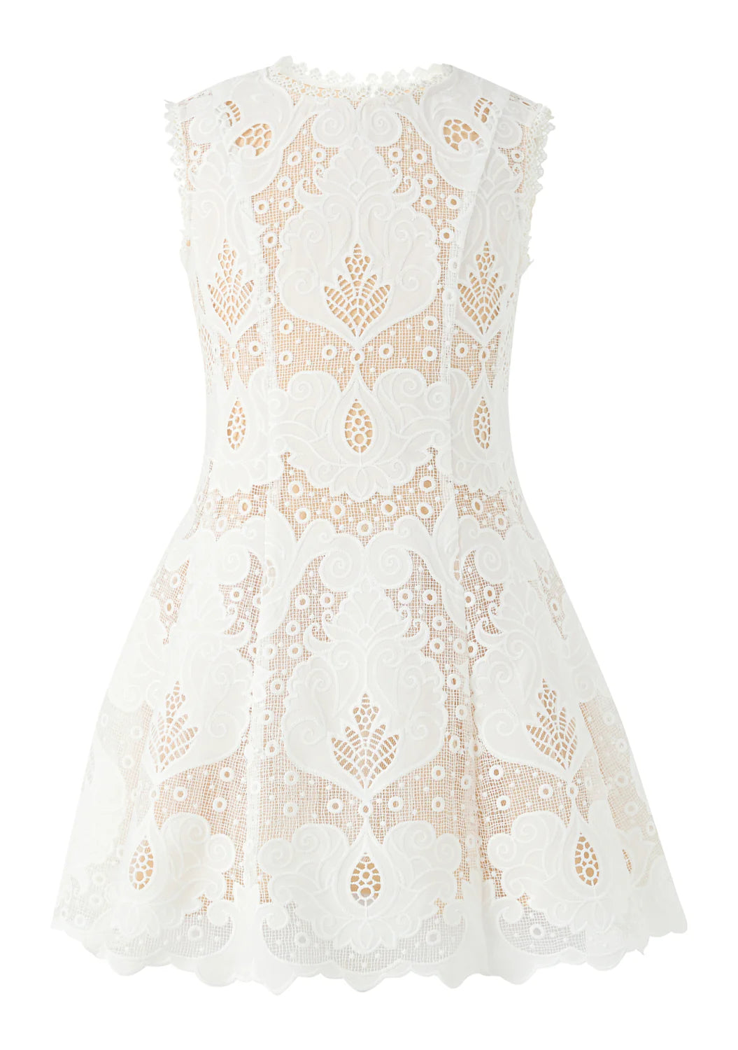 Ivory Celia Lace Mini Dress