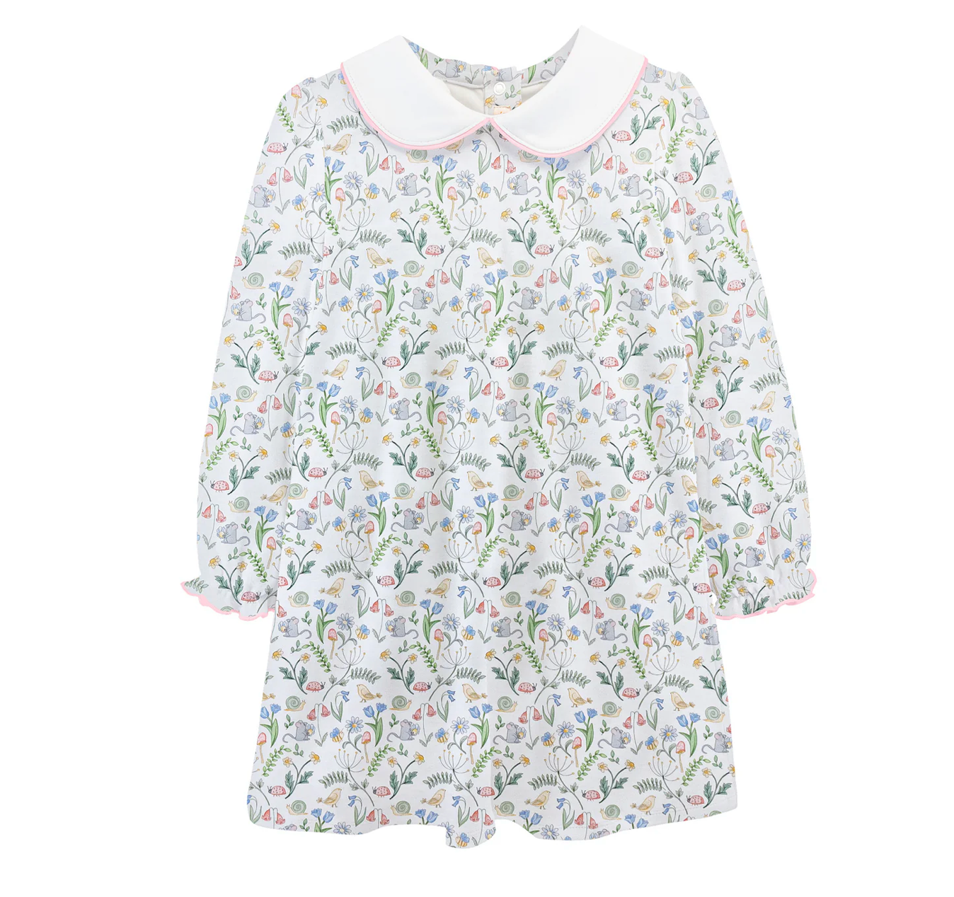 Prairie Beauty Printed Dress with Round Collar (Kid)