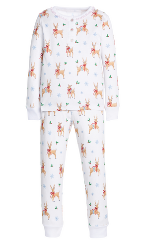 Ruffled Reindeer Games Printed Jammies (Baby)