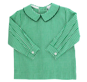 Boys Piped Shirt-Red & Green (Baby)