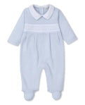Light Blue CLB Smocked Footie