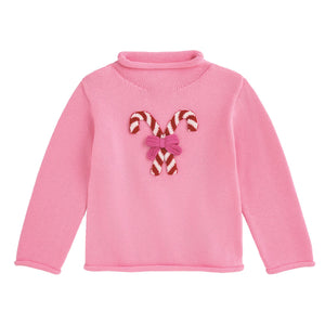Pink Candy Cane Rollneck