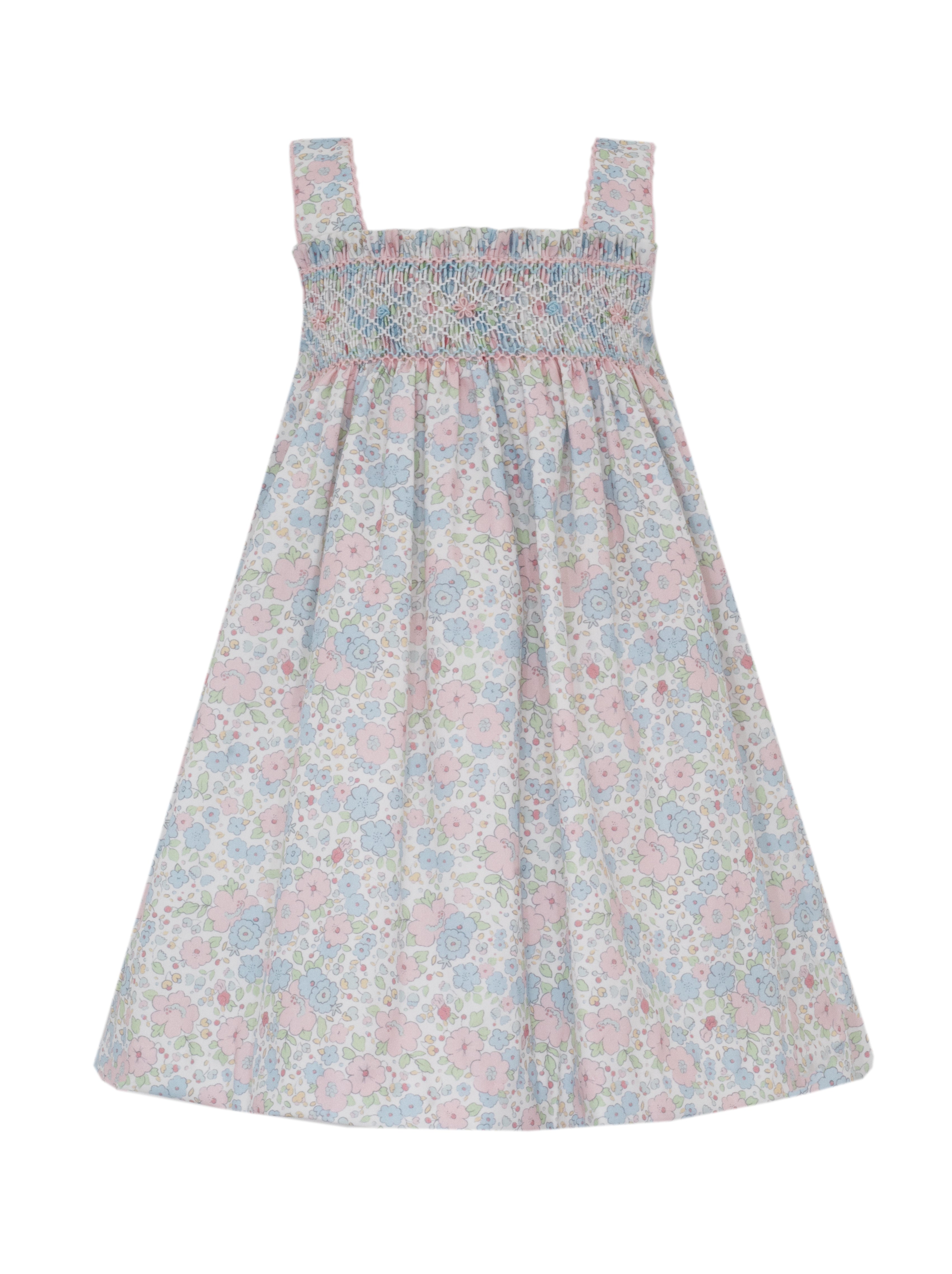 Caroline Pink & Blue Liberty Floral Strap Sundress