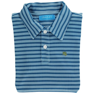 Cornflower Striped Performance Polo (Toddler)