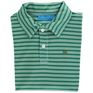 Evergreen Striped Performance Polo (Kid & Big Kid)