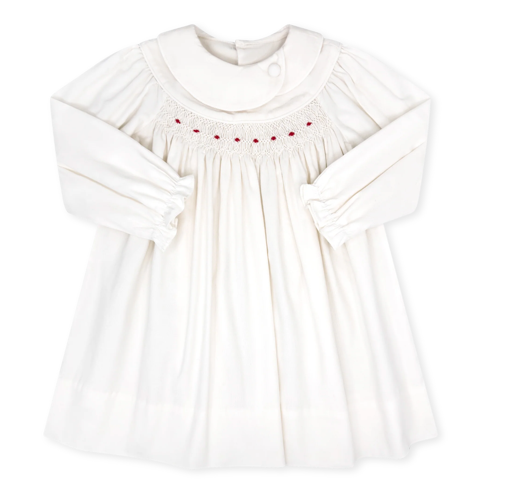 White Cord Courtney Dress (Baby)