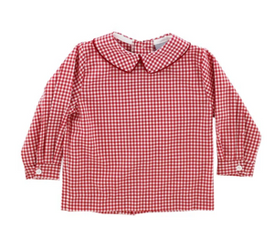 Boys Piped Shirt-Red & Green (Baby)