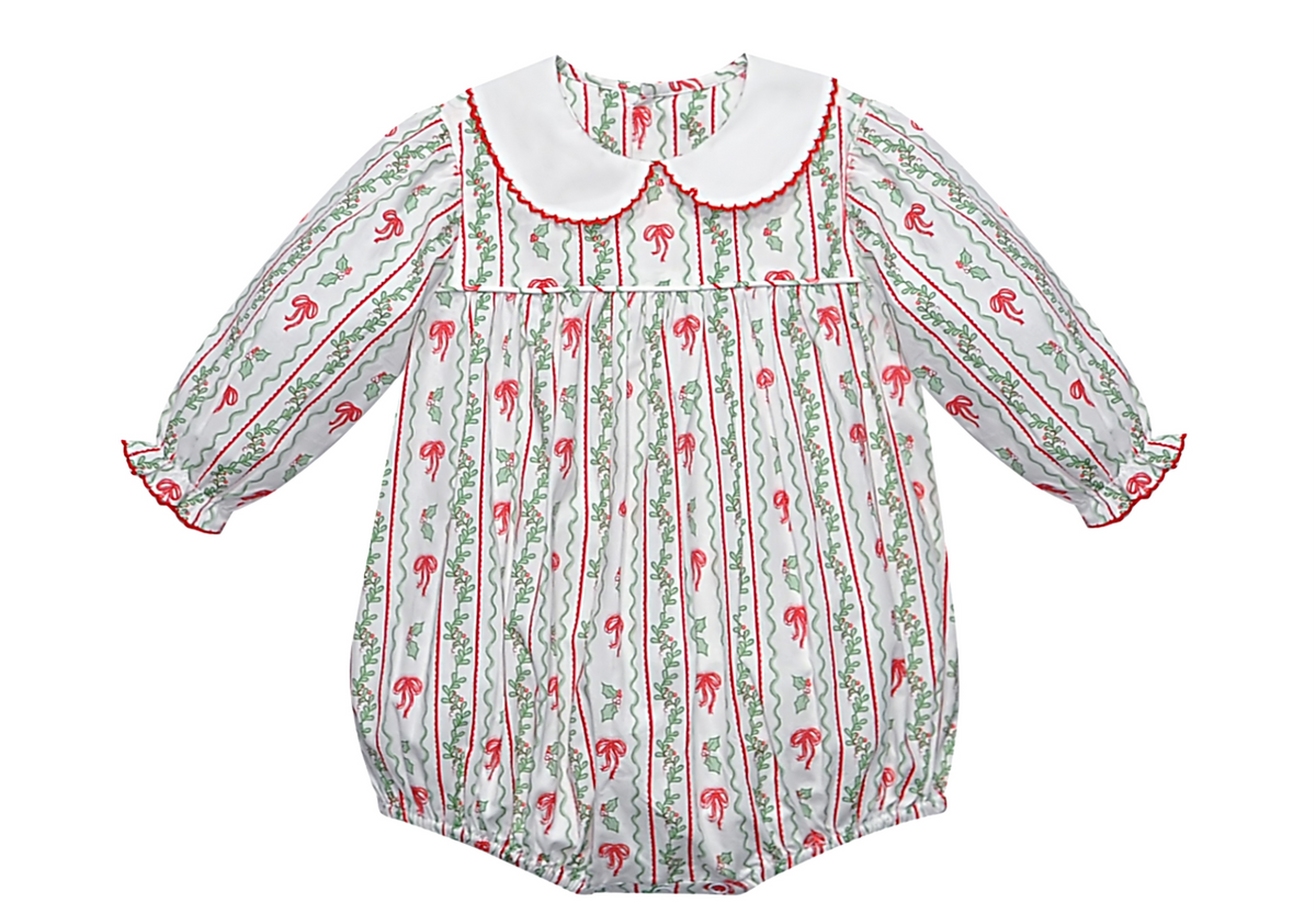 Bow & Berries Red Reagan Girl Bubble