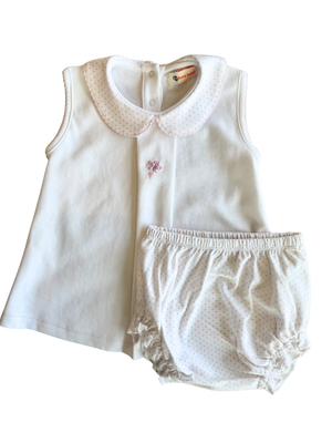 Pink Dot Sleeveless Butterfly Diaper Set (Baby)