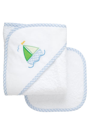 Box Hooded Towel w/ Washcloth