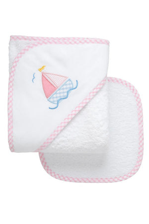 Box Hooded Towel w/ Washcloth