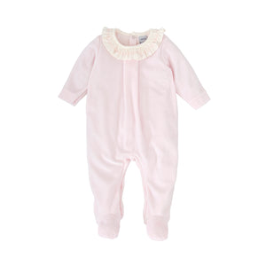 Pink Knitted Babygrow