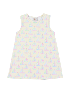 Seas The Day Sleeveless Susie Swing Dress