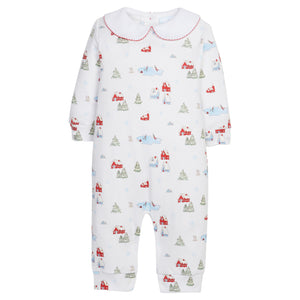 Christmas Printed Playsuit-Ornaments (Baby)