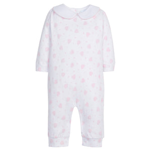 Pink Heart Printed Playsuit (Infant)