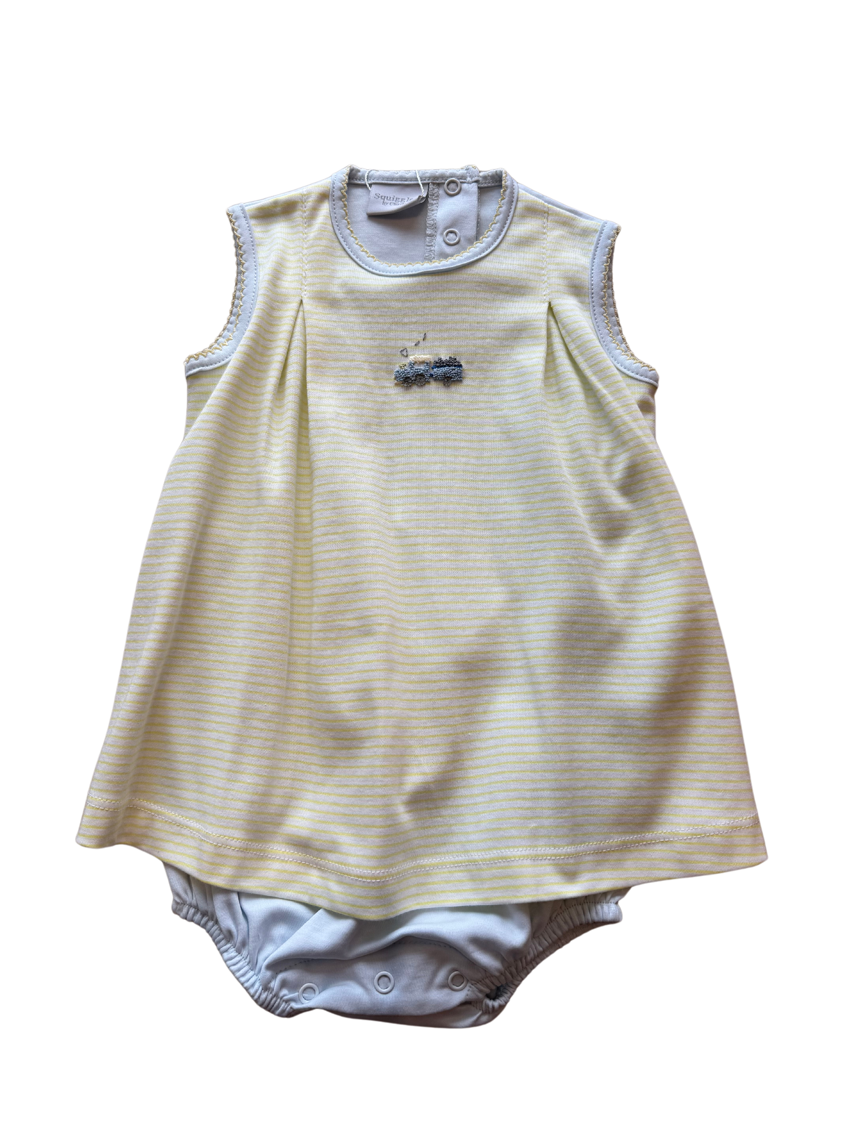 Train Engine Dressy Romper (Infant)