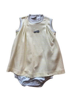 Train Engine Dressy Romper (Infant)