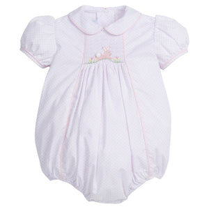 Smocked Bubble - Pink Bunny (Toddler)