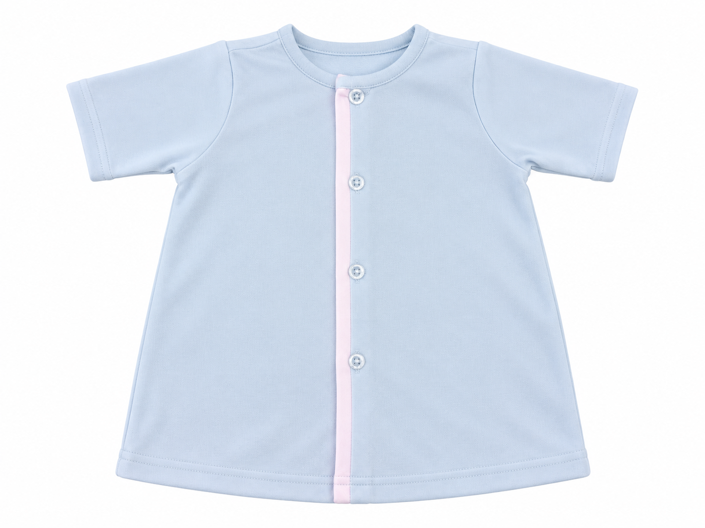 Blue/White Blank Knit Daygown