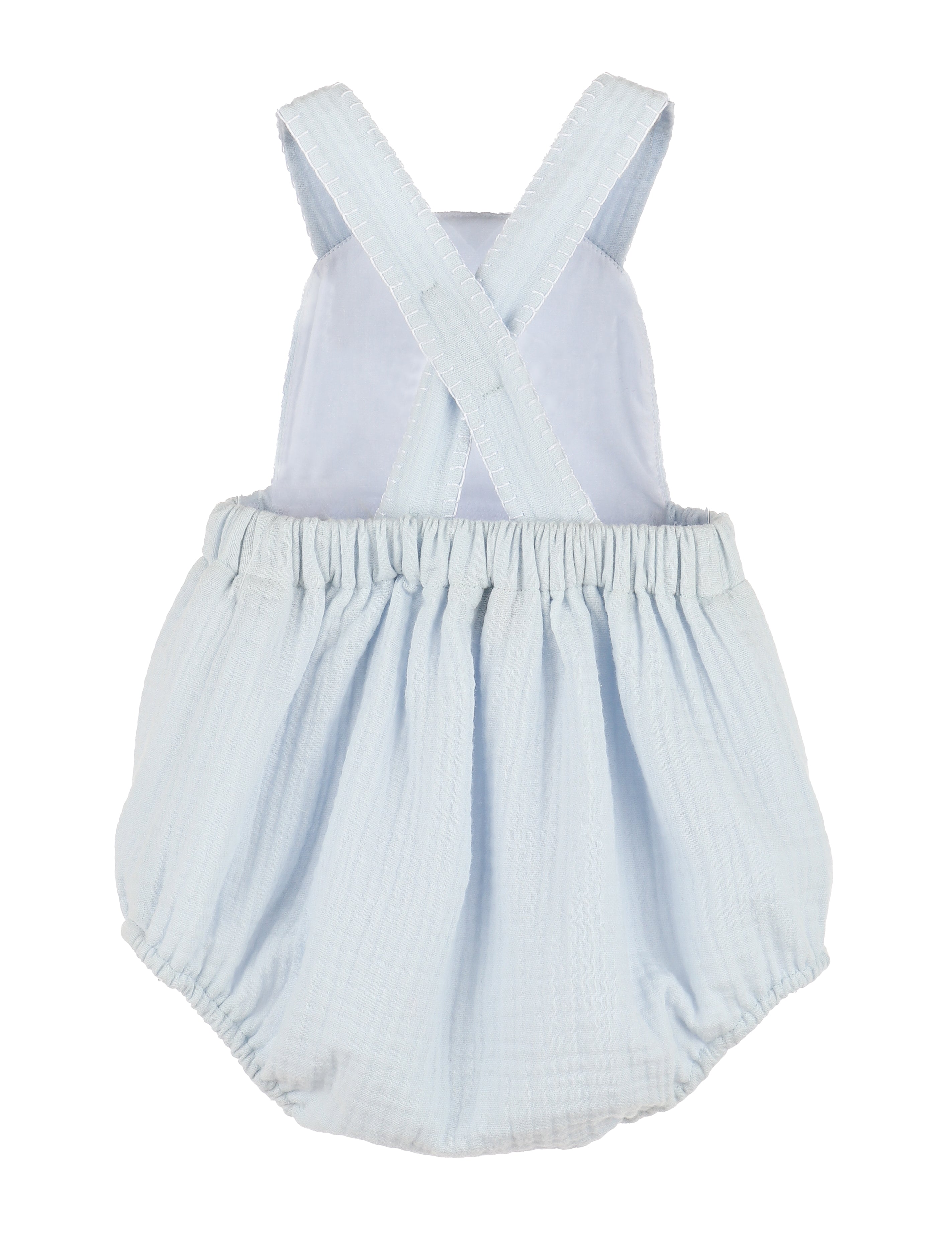 Blue Cuddle Cotton Vintage Overall (Infant)