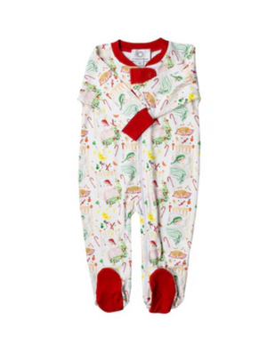 Sugarplum Footed Zipper Pj (Infant)