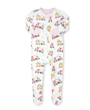 Pink North Pole Footie (Infant)