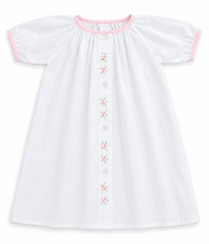 White/Pink Tiny Bud Daygown