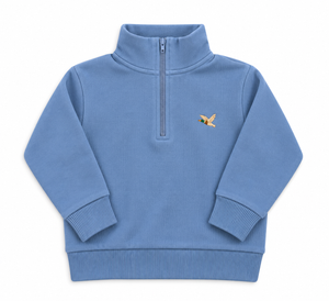 Chambray Flying Mallard Quarter Zip