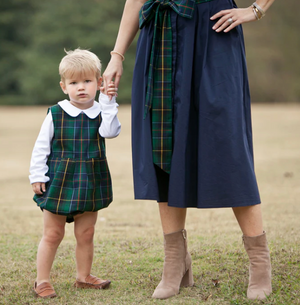 Navy Tartan Boykin Bubble (Baby) *Bubble Only*