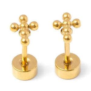 Beaded Cross Earrings
