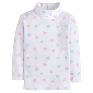 Heart Printed Turtleneck (Toddler)